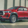 Red Hilux Truck Diamond Painting