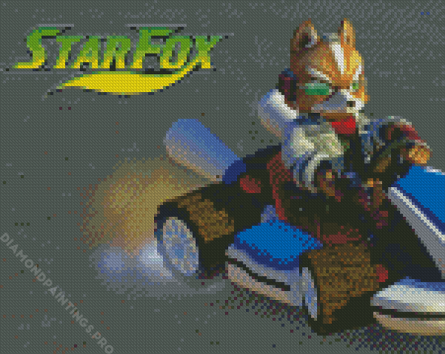 Star Fox Fox McCloud Diamond Painting