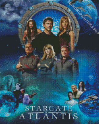 Stargate Atlantis Serie Poster Diamond Painting