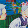 Sweet Old Couple Anime Diamond Painting