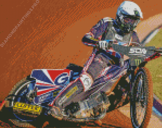 Tai Woffinden Motorcycle Racer Diamond Painting