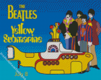The Beatles Yellow Submarine Diamond Painting