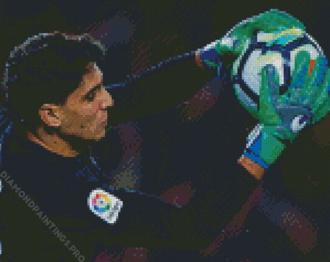 The Goalkeeper Yassine Bounou Diamond Painting