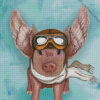 The Pig With Wings Diamond Painting