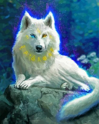 White Wolf Diamond Painting
