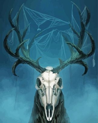 Aesthetic Deer Skull Art Diamond Painting