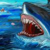 Aesthetic Great White Shark Art Diamond Painting