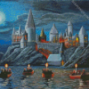 Aesthetic Harry Potter Castle Diamond Painting