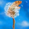 Aesthetic Mouse And Dandelion Plant Diamond Painting