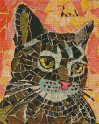 Collage Mosaic Cat Diamond Painting