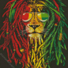 Cool Jamaican Lion Diamond Painting