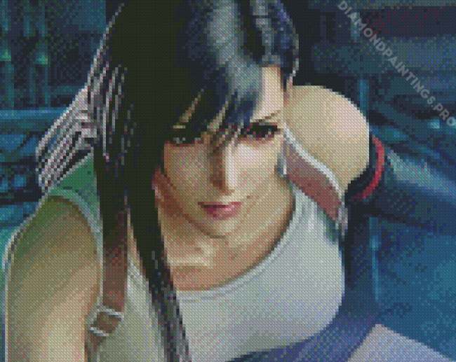 Final Fantasy Tifa Lockhart Diamond Painting