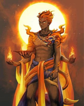 God Of Sun Warrior Diamond Painting