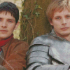 Merlin And Arthur Movie Characters Diamond Painting