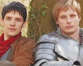 Merlin And Arthur Movie Characters Diamond Painting