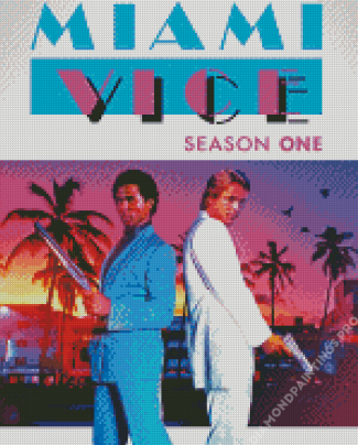 Miami Vice Poster Diamond Painting