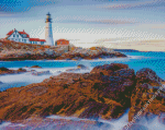Portland Lighthouse Diamond Painting
