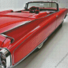 Red Classic Cadillacs Car Diamond Painting