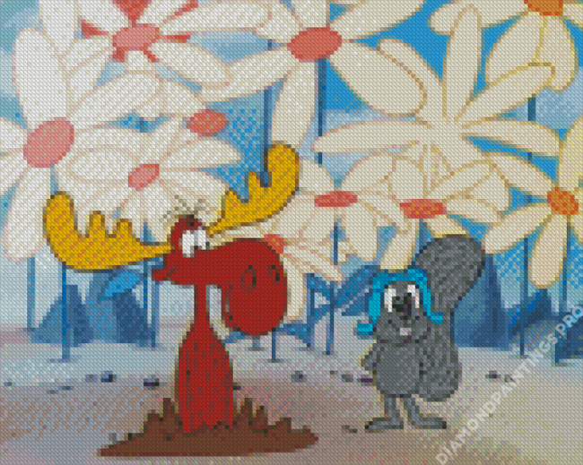 Rocky And Bullwinkle Diamond Painting