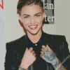 Ruby Rose Model Diamond Painting