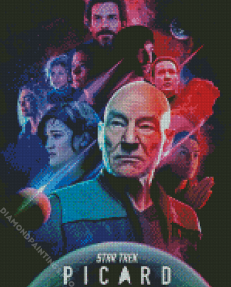 Star Trek Picard Serie Poster Diamond Painting