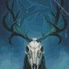 Aesthetic Deer Skull Art Diamond Painting