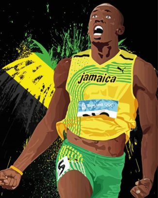 Usain Bolt Diamond Painting