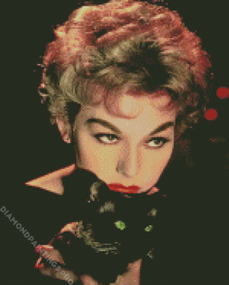 Vintage Woman With Black Cat Diamond Painting