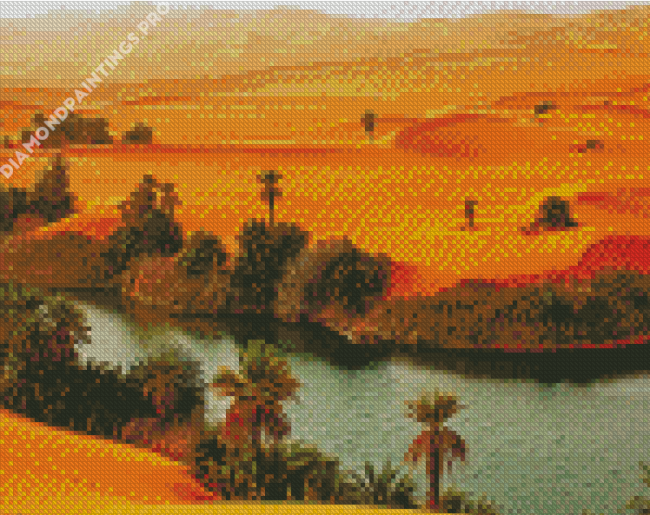 Oasis Desert Diamond Painting