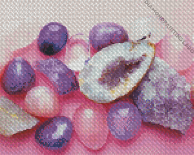 Amethyst Pieces Diamond Painting