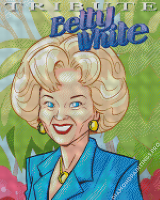 Betty White Diamond Painting