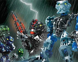 Bionicle Wargame Characters Diamond Painting