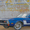Blue Classic 72 Mustang Diamond Painting