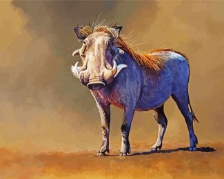 Common Warthog Animal Diamond Painting