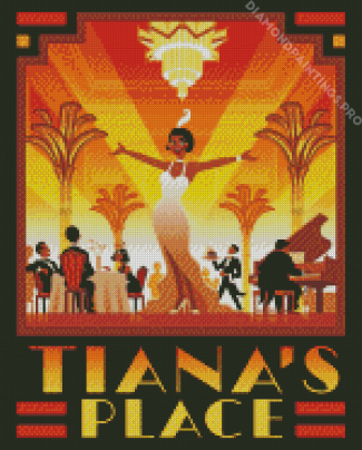 Disney Tiana Place Poster Diamond Painting