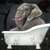 Elephant In Bathtub Diamond Painting