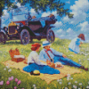 Family Picnic by John Sloane Diamond Painting