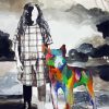 Girl With Rainbow Dog Art Diamond Painting