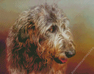 Irish Wolfhound Head Diamond Painting
