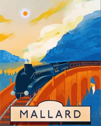 Mallard Train Poster Diamond Painting