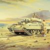 Military Tanks In The Desert War Diamond Painting