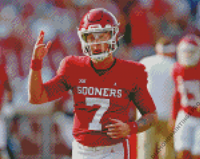 Oklahoma Sooners Footballer Diamond Painting