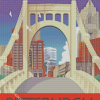 Pittsburgh City Of Bridges Diamond Painting