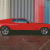 Red Classic 72 Mustang Diamond Painting