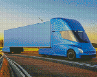 Semi Truck Diamond Painting