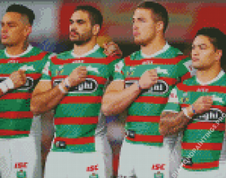 South Sydney Rabbitohs Rugby League Players Diamond Painting