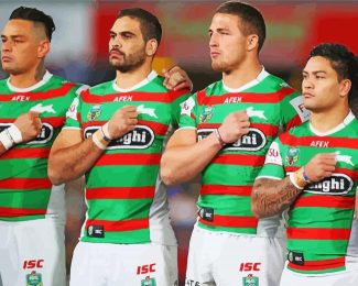 South Sydney Rabbitohs Rugby League Players Diamond Painting