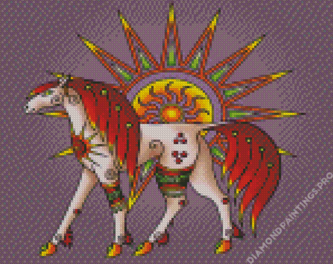 Sun Horse Diamond Painting