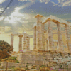 Temple Of Poseidon Diamond Painting