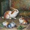 The Four Rabbits Diamond Painting